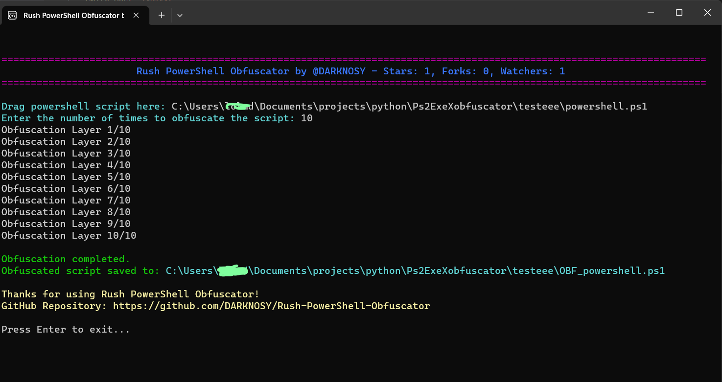 Obfuscate Your PowerShell Files