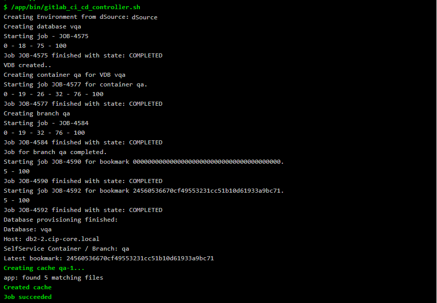 VDB and Delphix Container Creation