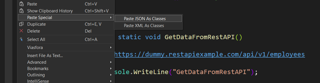 Did you know - Paste JSON As Classes