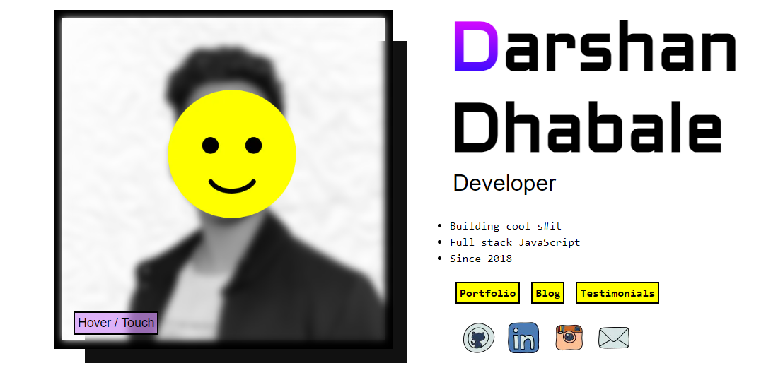 My web developer portfolio.