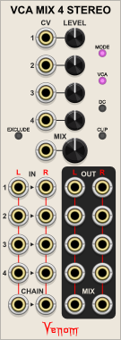 VCA Mix 4 Stereo module image