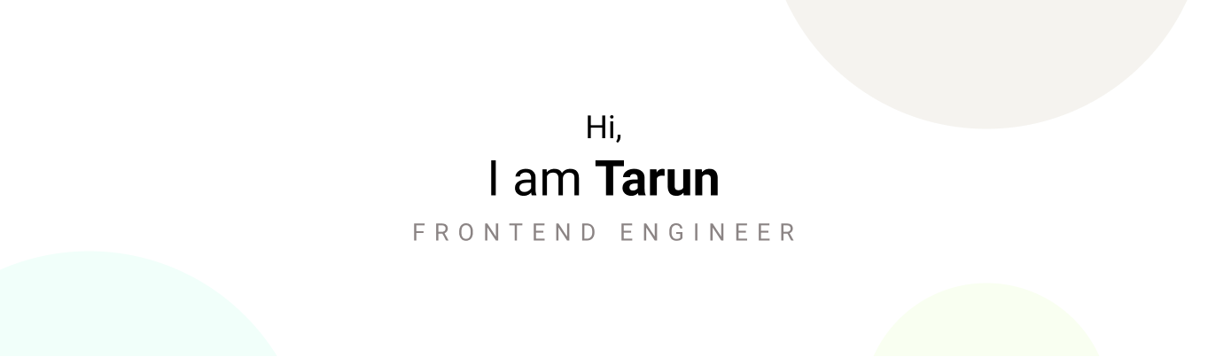 Tarun's Banner