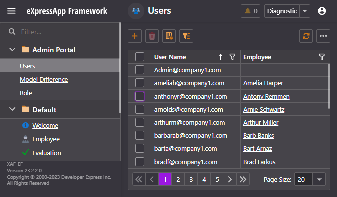 Tenant UI