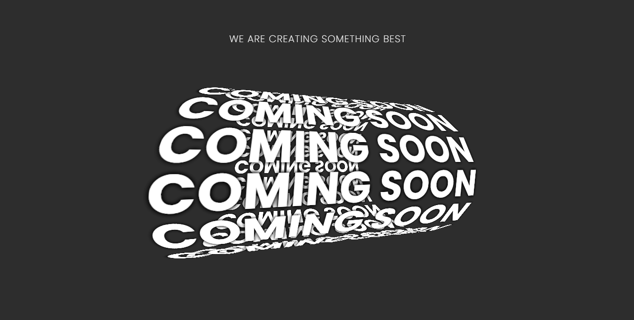 Coming Soon 3D Text