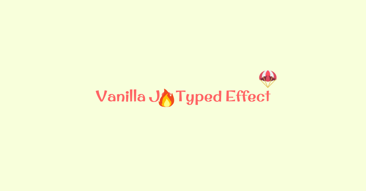 Vanilla Typed JS