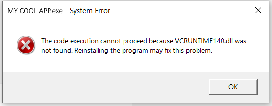 VCRUNTIME error