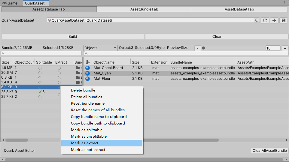 Quark_AssetDatabaseTab_ExtractBundle