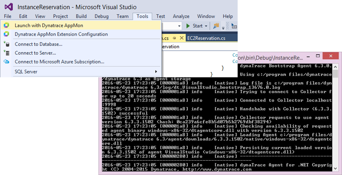 edit run configurations