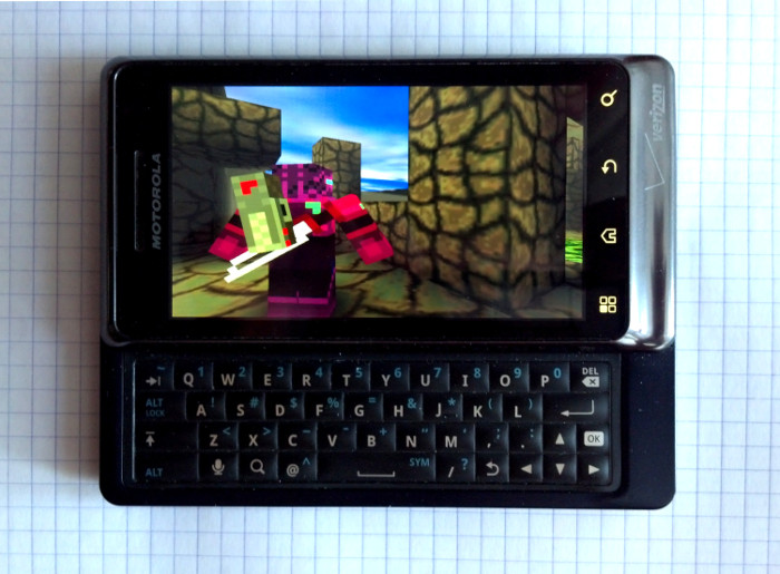 Adamant Armor Affection Adventure running on Motorola Droid 2