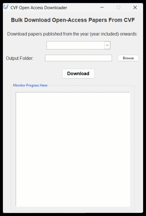 CVF Open Access Downloader Demo