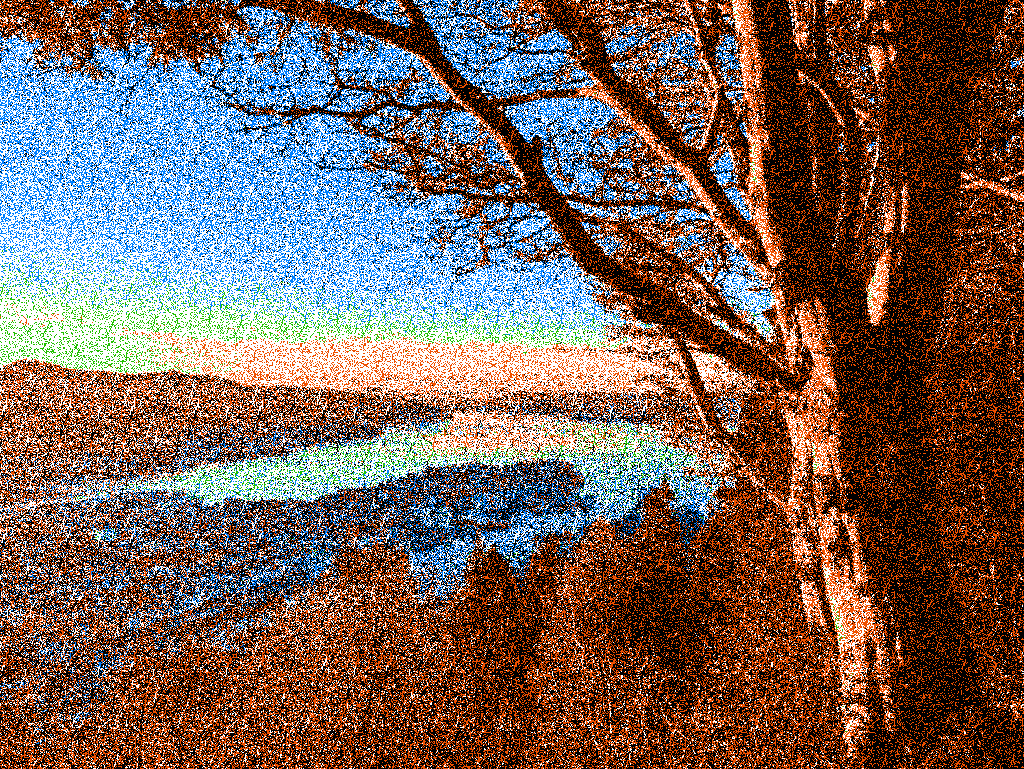 White noise dithering with default settings. CGA Mode 5 | High palette