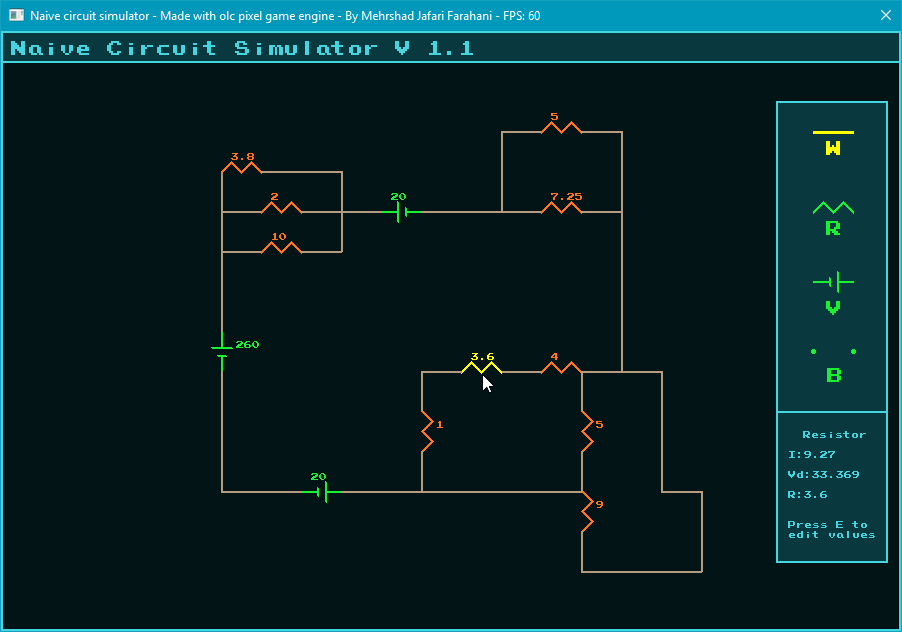 Naive Circuit Simulator