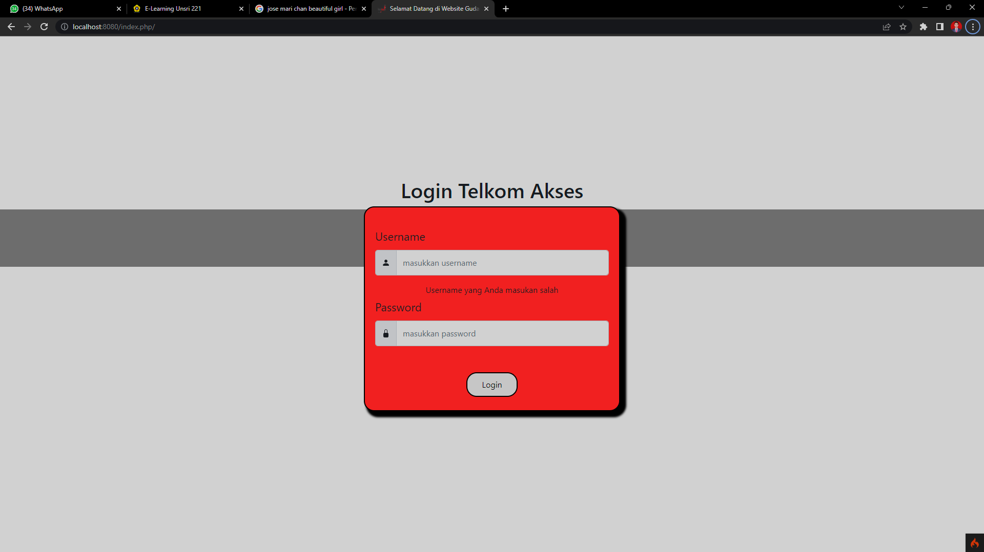 Login Page