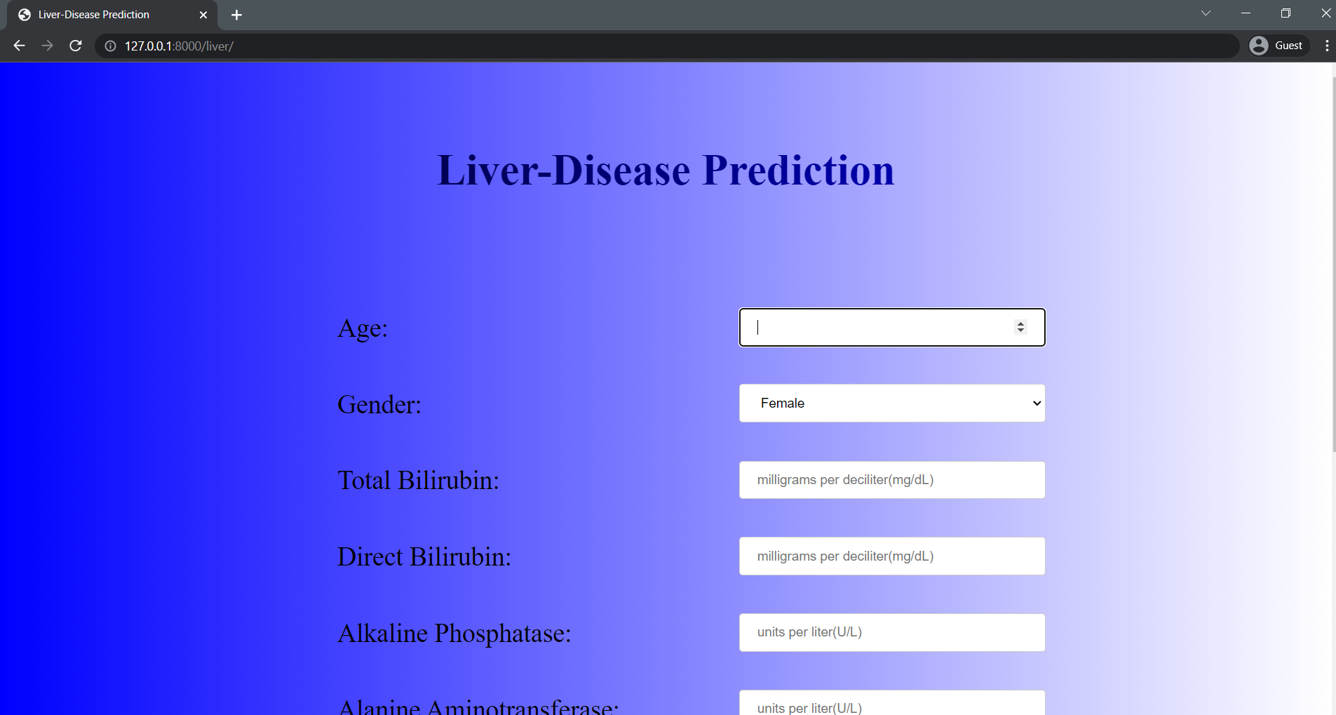 Liver Form