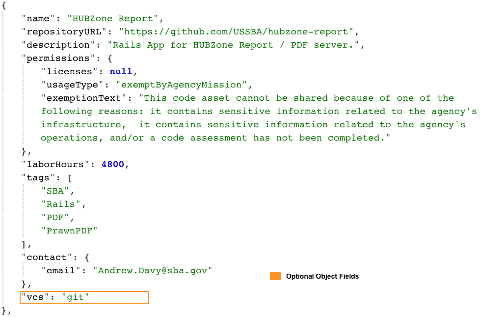 SBA HUBZone Report OSS Project Example