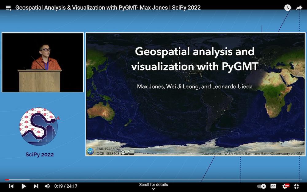 Quick Introduction to PyGMT YouTube Video