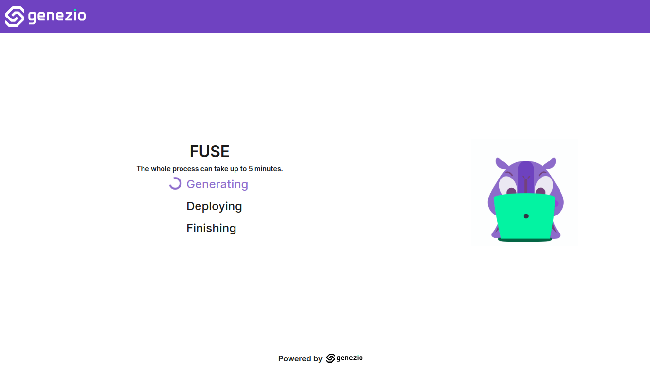 FUSE is generating your application