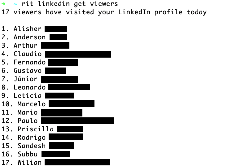 Demo LinkedIn Viewers