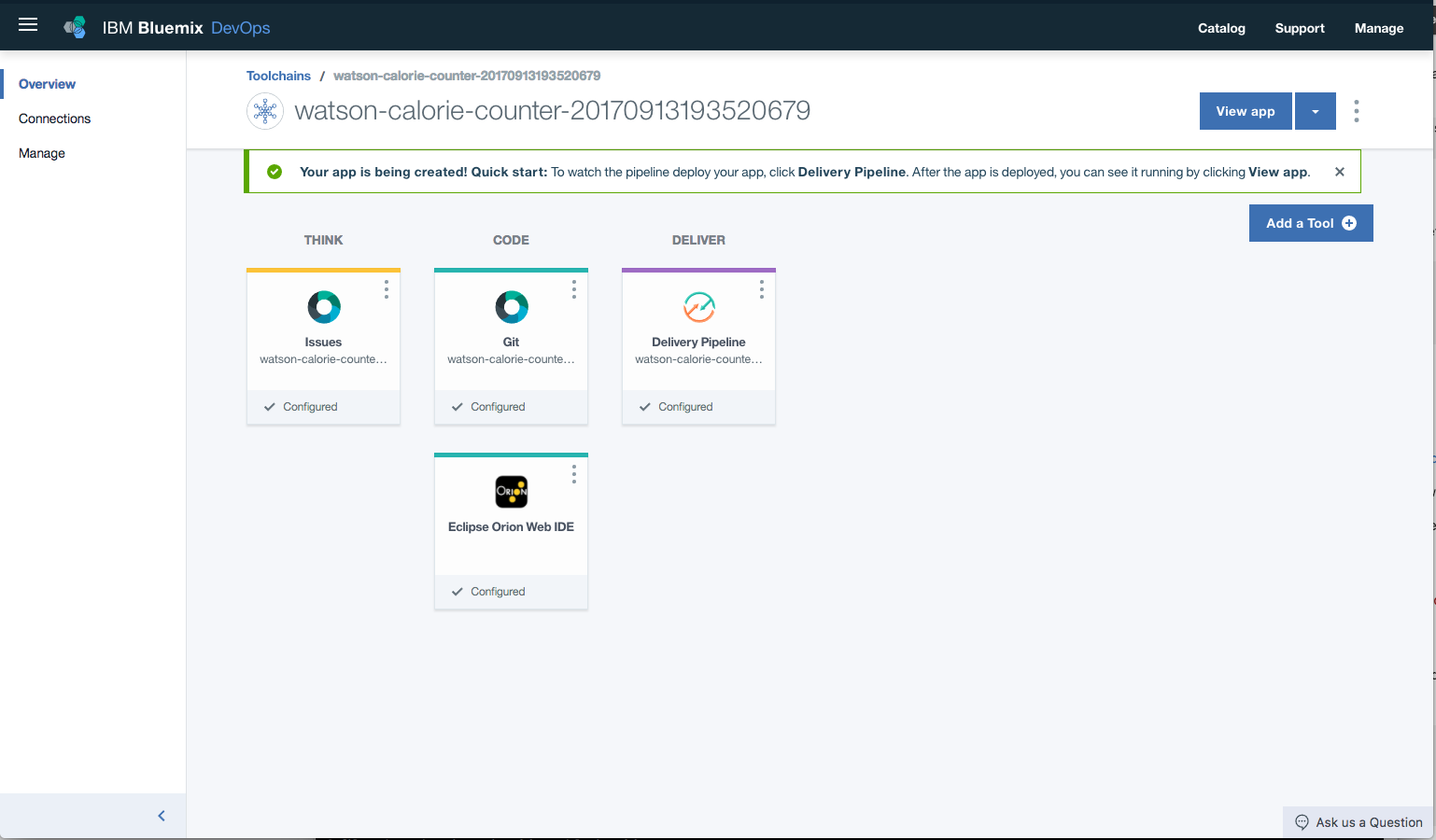 Toolchain pipeline