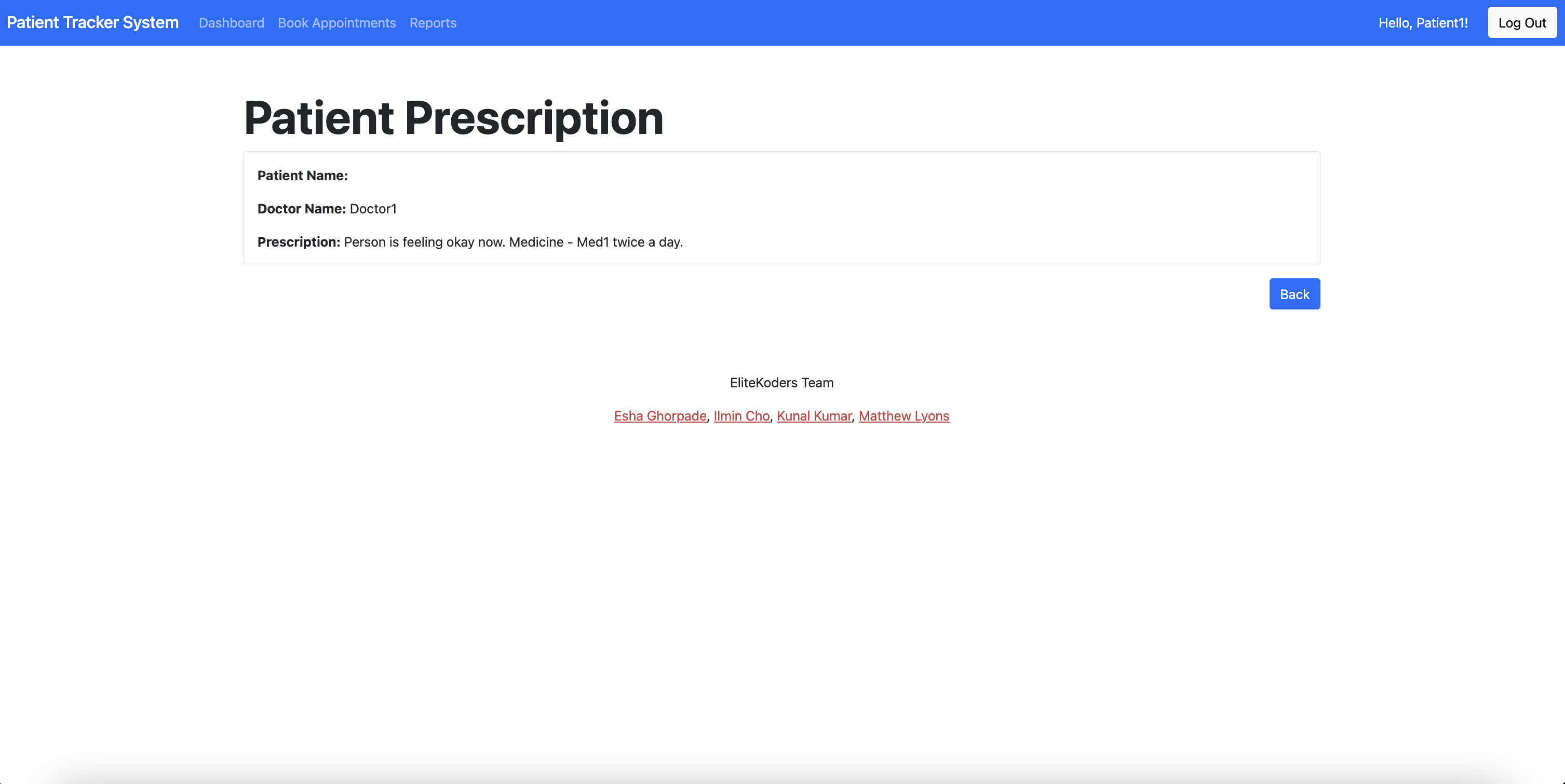 View Prescriptions