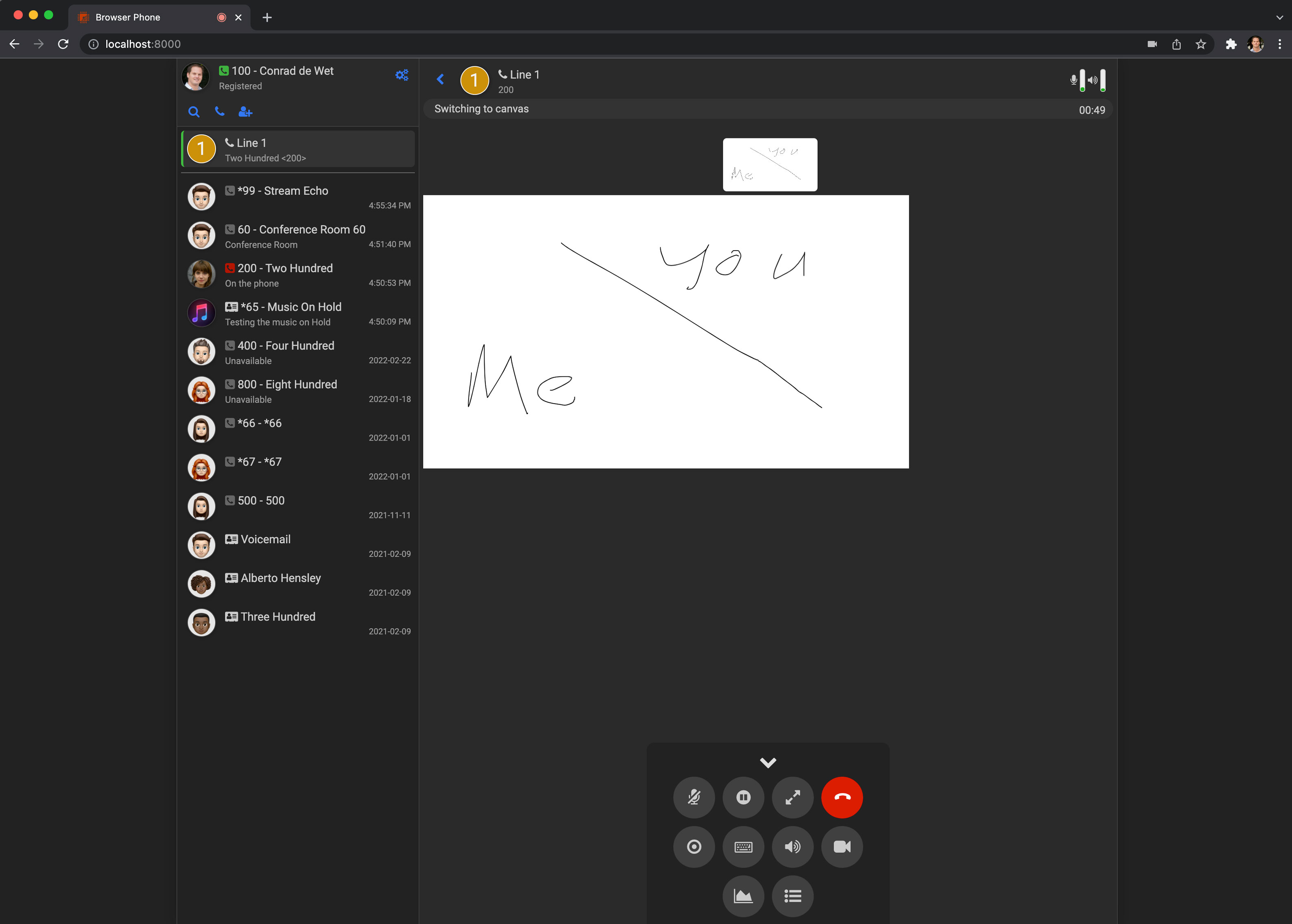 Video Call Presenting Scratchpad