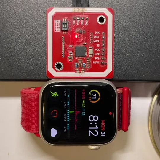 ![Home Key on an Apple Watch with PN532]