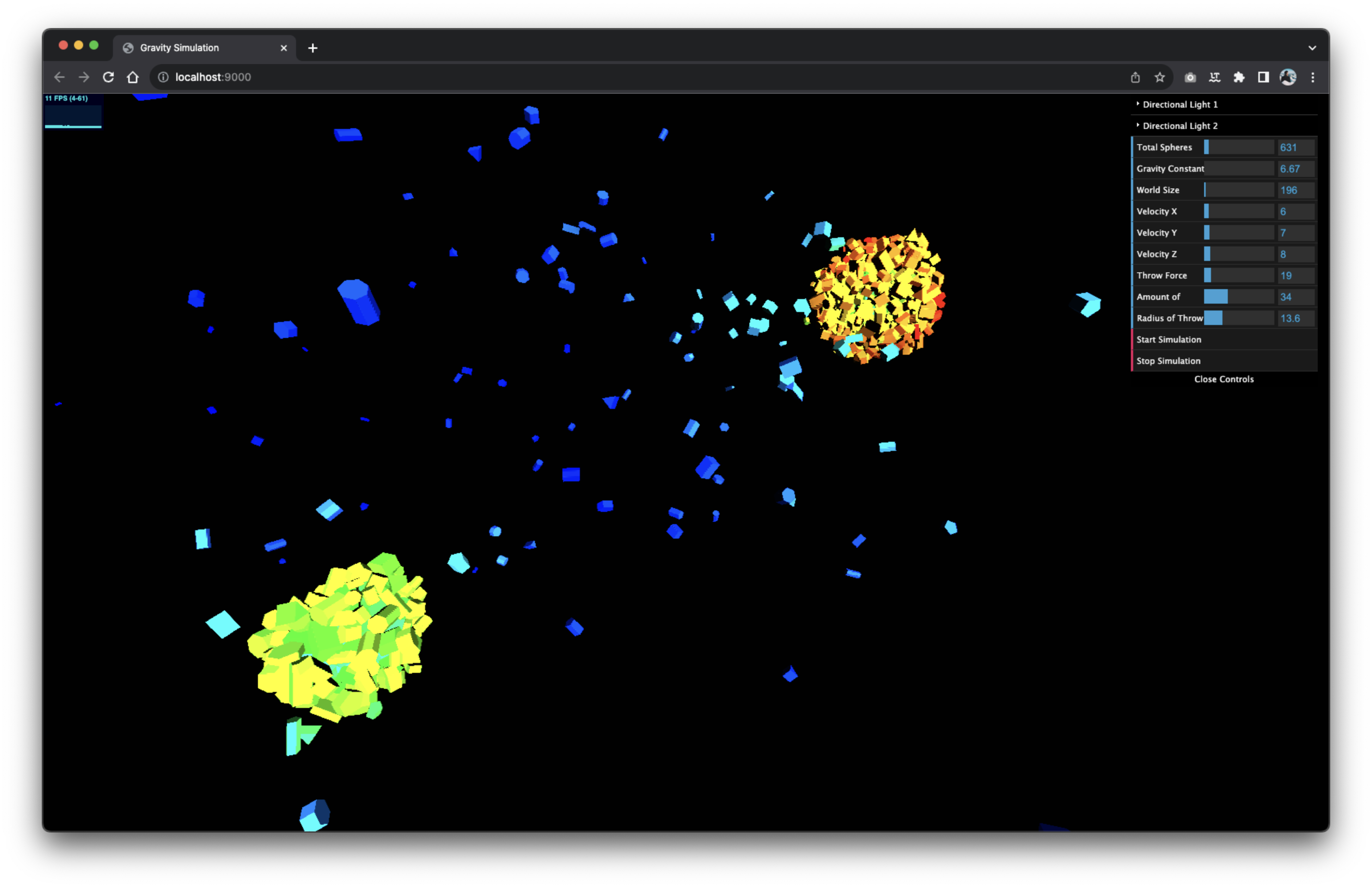 Two systems orbiting each other