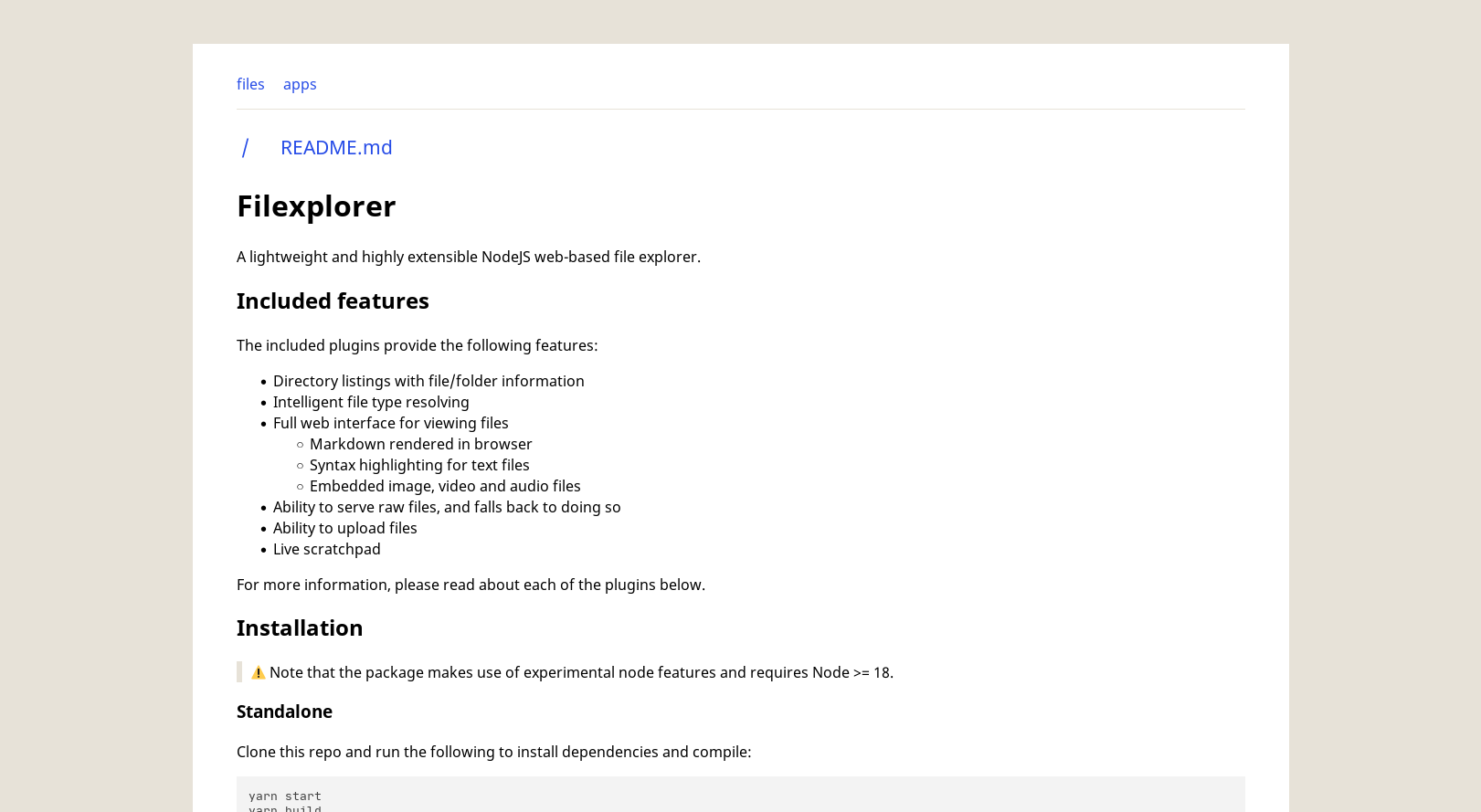 Screenshot showing this readme with markdown plugin