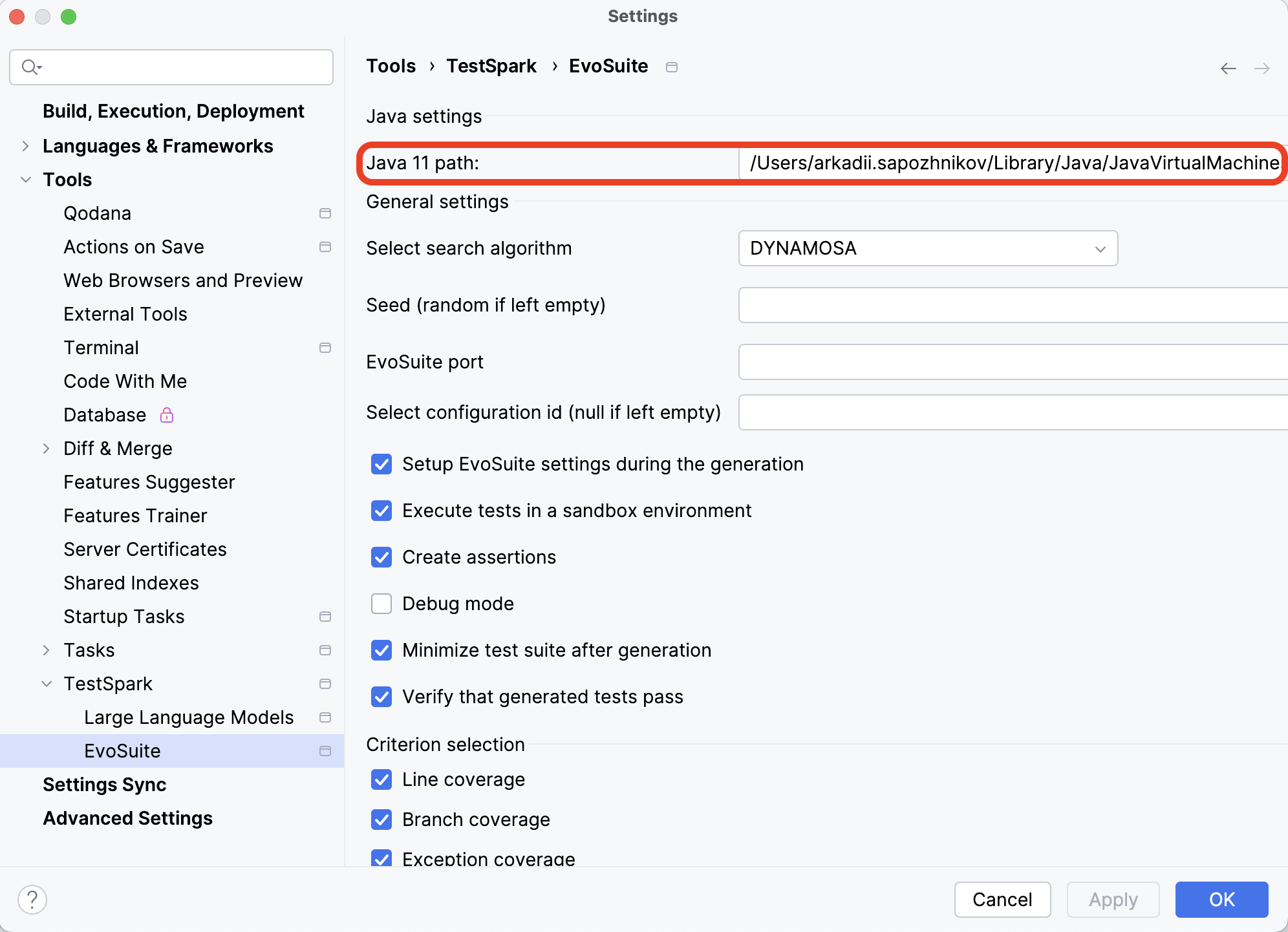 Java setup