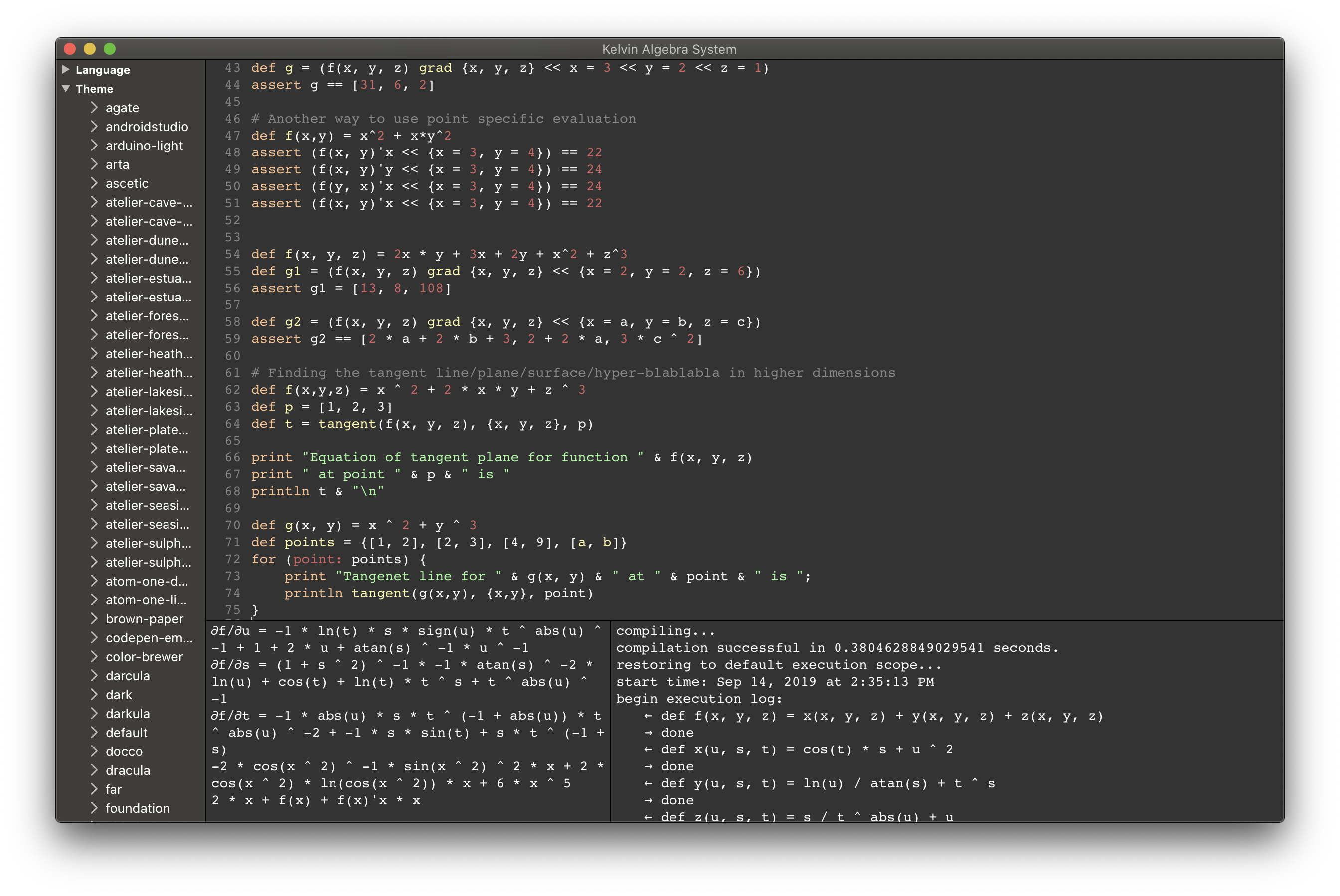 Finding Tangent with IDE and Kelvin