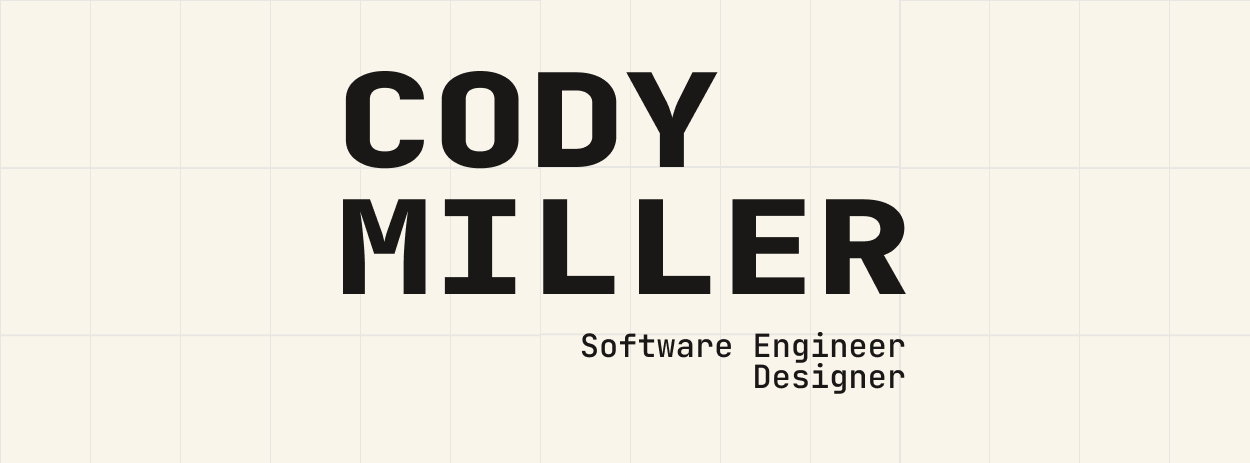 Cody Miller is a 17 y/o software engineer based in the U.S