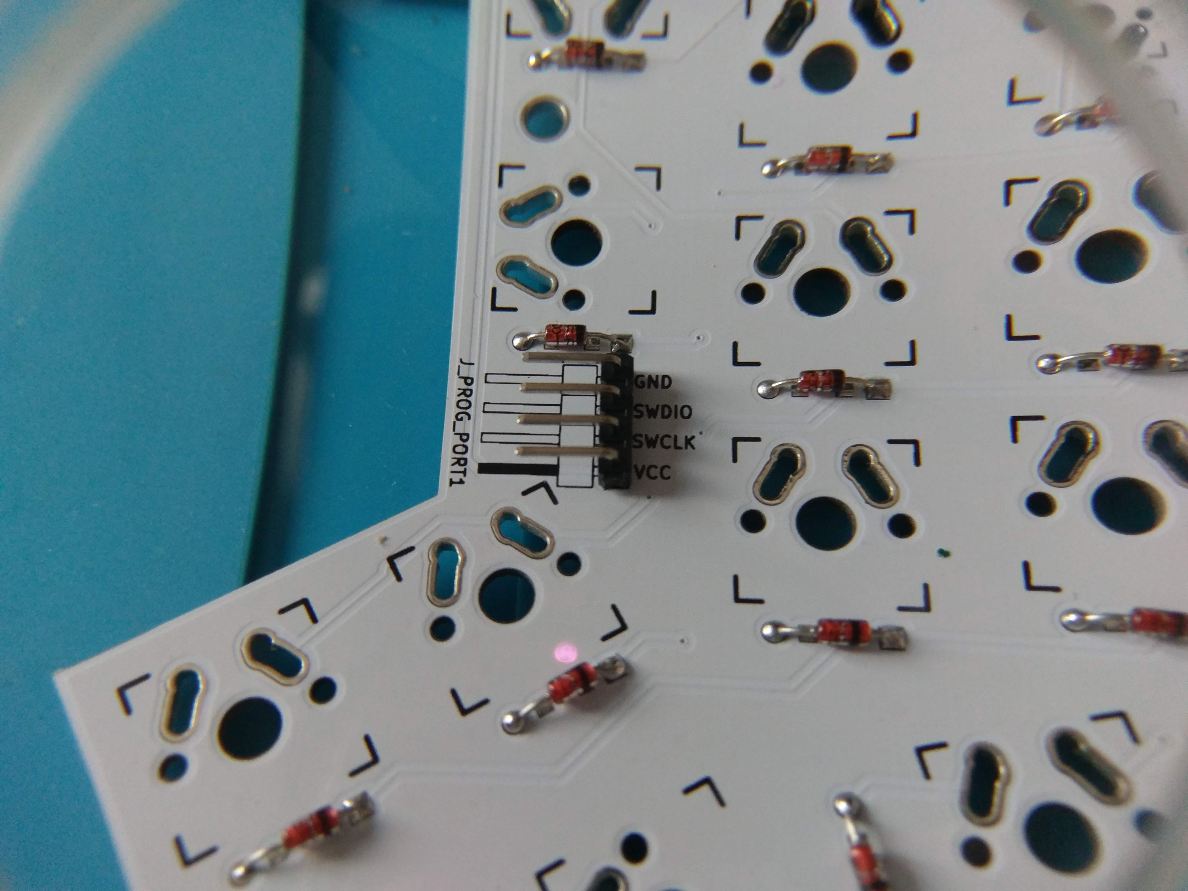 Transmitters programming pins.