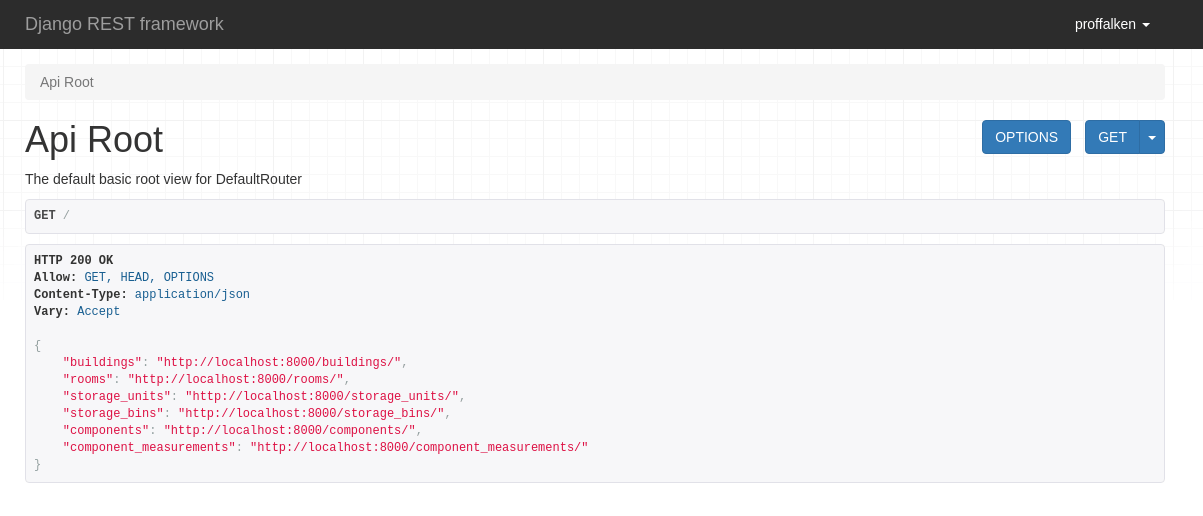 The API Home Page