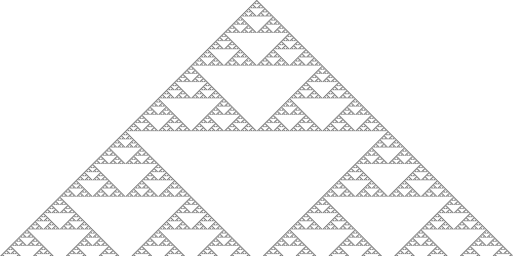 Sierpinski Tringle Rule 90