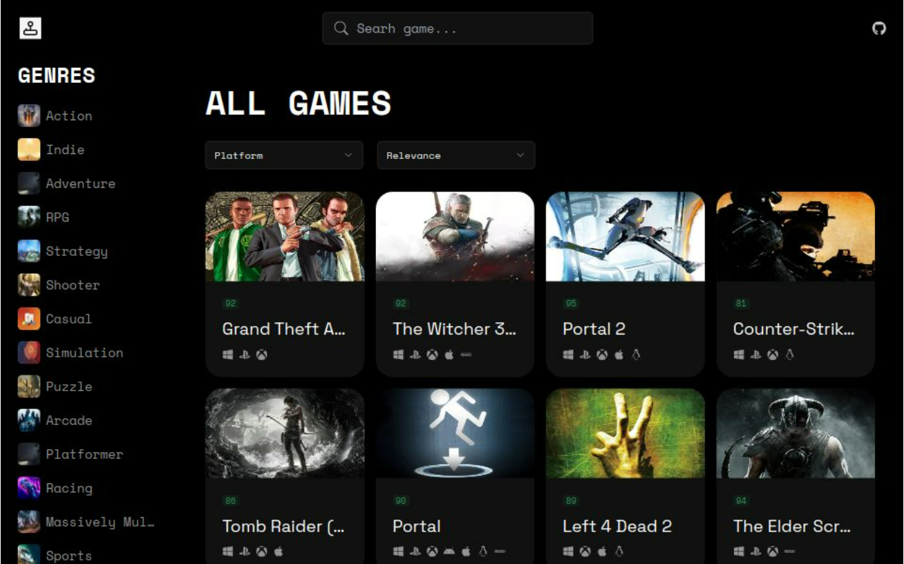 Games Hub Next Screenshot