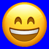 Solid Background Smile Emoji