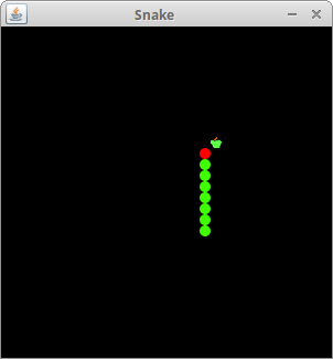 Snake game screenshot