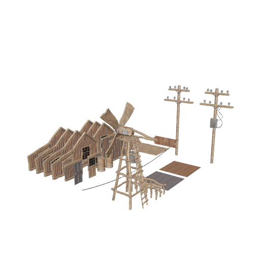 desert_western_village_town_modular_wall_pieces