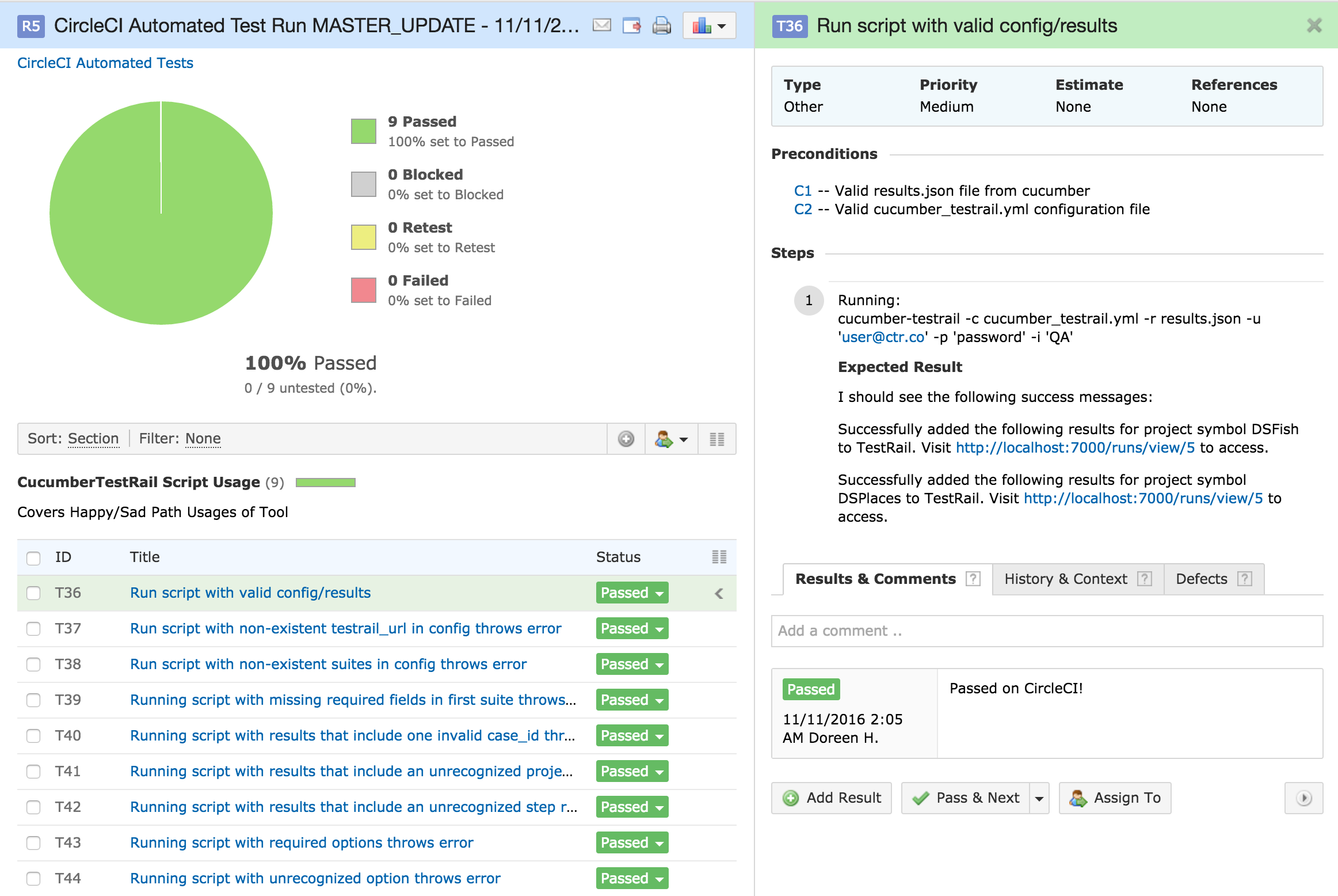 Dashboard Success Sample