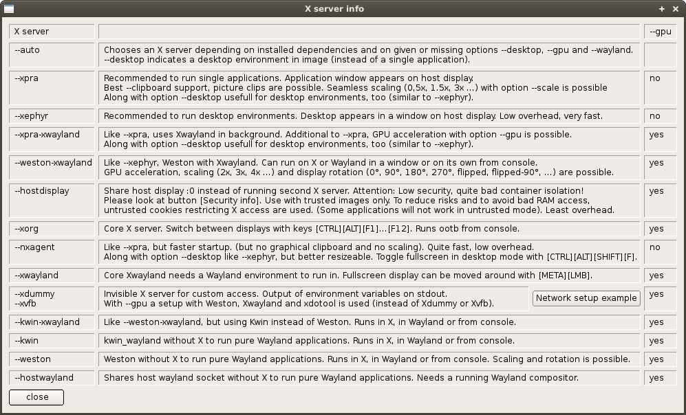 x11docker-gui server screenshot