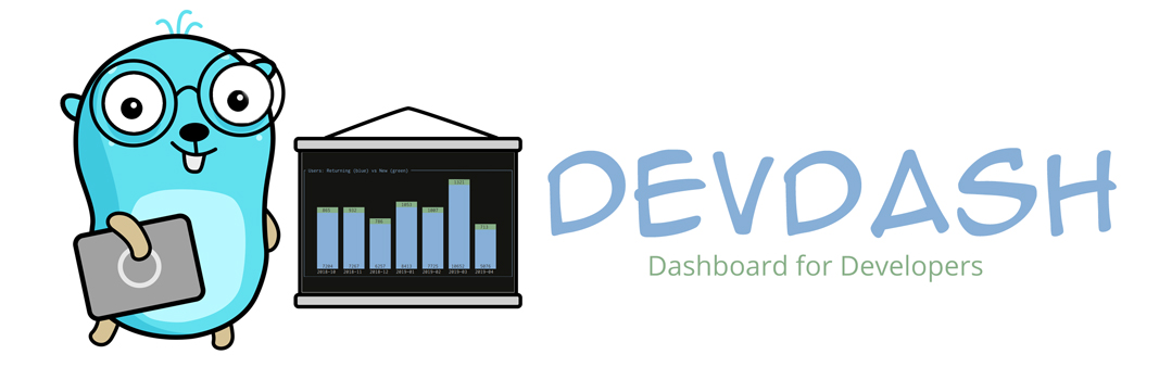 logo of devdash with a gopher