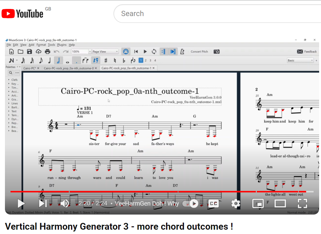 Vertical Harmony Generator 3 - more chord outcomes