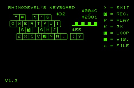 Screenshot of RhinoDevel's Keyboard
