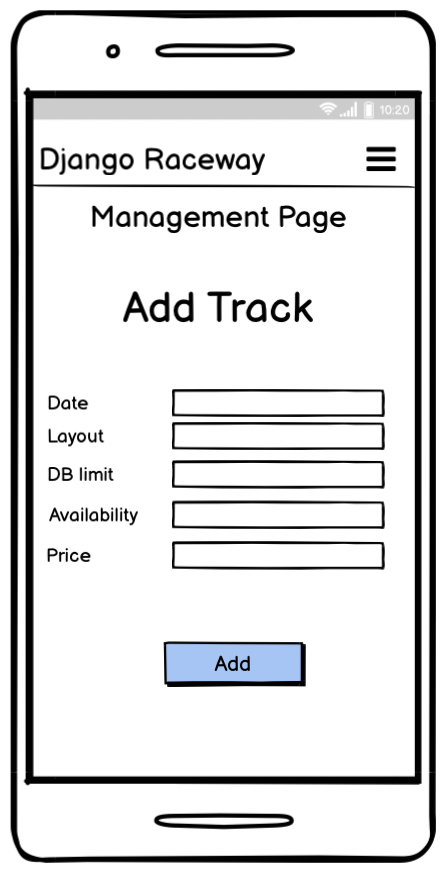 Management Page Mobile