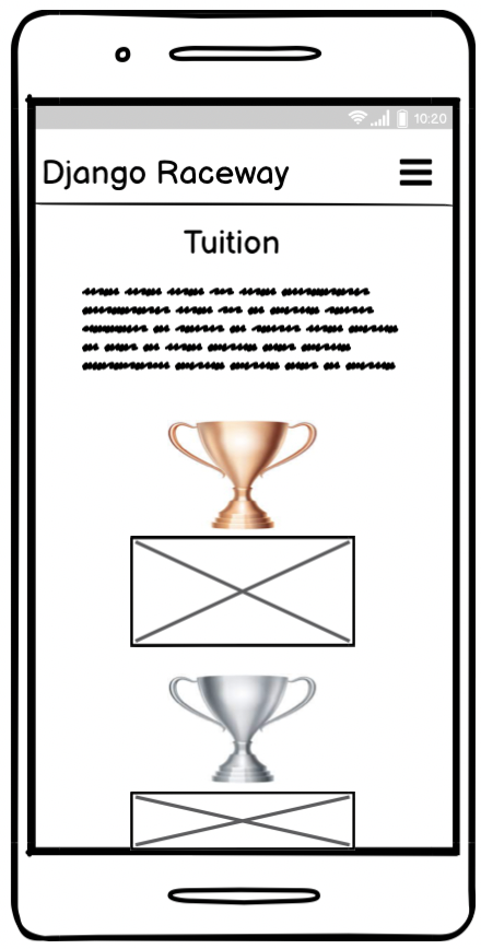 Tuition Page Mobile