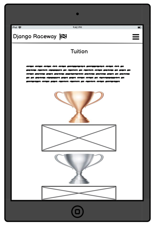 Tuition Page Tablet