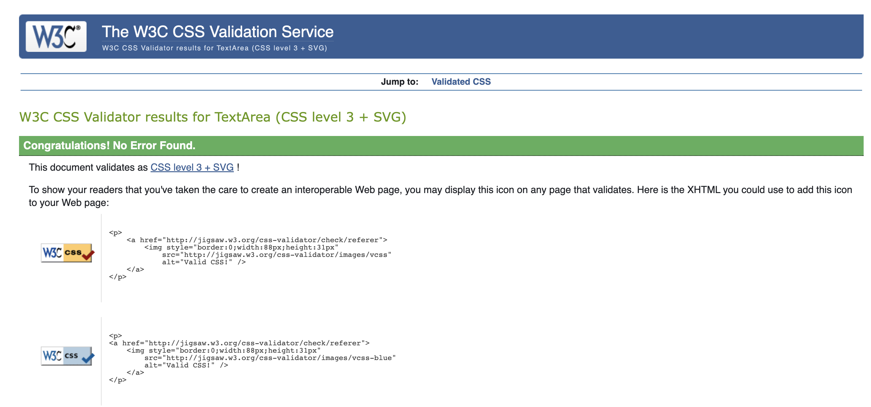 Newsletter CSS Validation