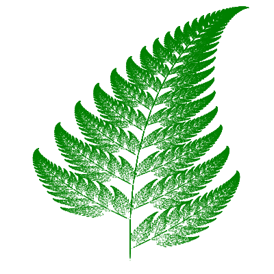 Barnsley's fern example 1