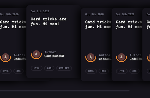 CSS Tricks Cards