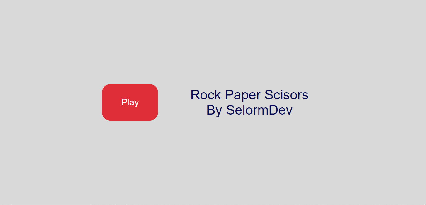 Rock Paper Scissors